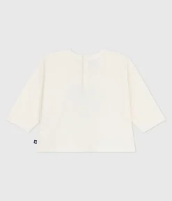 Petit Bateau T-Shirts, Oberteile*Langärmeliges Baby-T-Shirt aus Baumwolle mit Katzenmotiv MILK/ MULTICO