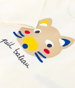 Petit Bateau T-Shirts, Oberteile*Langärmeliges Baby-T-Shirt aus Baumwolle mit Katzenmotiv MILK/ MULTICO