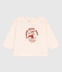 Petit Bateau T-Shirts, Oberteile*Langärmeliges Baby-T-Shirt aus Jersey AVALANCHE/ HARISSA
