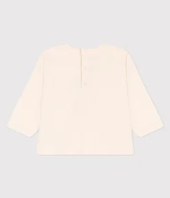 Petit Bateau T-Shirts, Oberteile*Langärmeliges Baby-T-Shirt aus Jersey AVALANCHE/ HARISSA