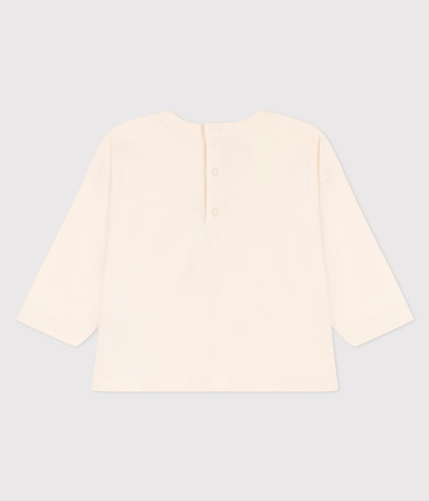 Petit Bateau T-Shirts, Oberteile*Langärmeliges Baby-T-Shirt aus Jersey AVALANCHE/ HARISSA