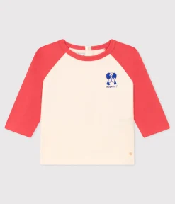Petit Bateau T-Shirts, Oberteile*Langärmeliges Baby-T-Shirt aus Jersey AVALANCHE/ OURSIN