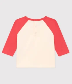 Petit Bateau T-Shirts, Oberteile*Langärmeliges Baby-T-Shirt aus Jersey AVALANCHE/ OURSIN