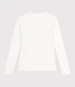 Petit Bateau Alle Langarmshirts|Das Ikonische (Slim)*Langärmeliges Damen-T-Shirt weiss ECUME