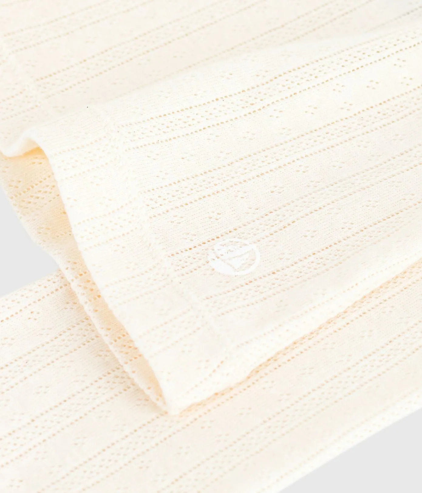 Petit Bateau Alle Langarmshirts|T-Shirts, Tanktops*Langärmeliges Damen-T-Shirt L’Iconique aus Baumwolle mit Lochstickerei naturfarben MILK