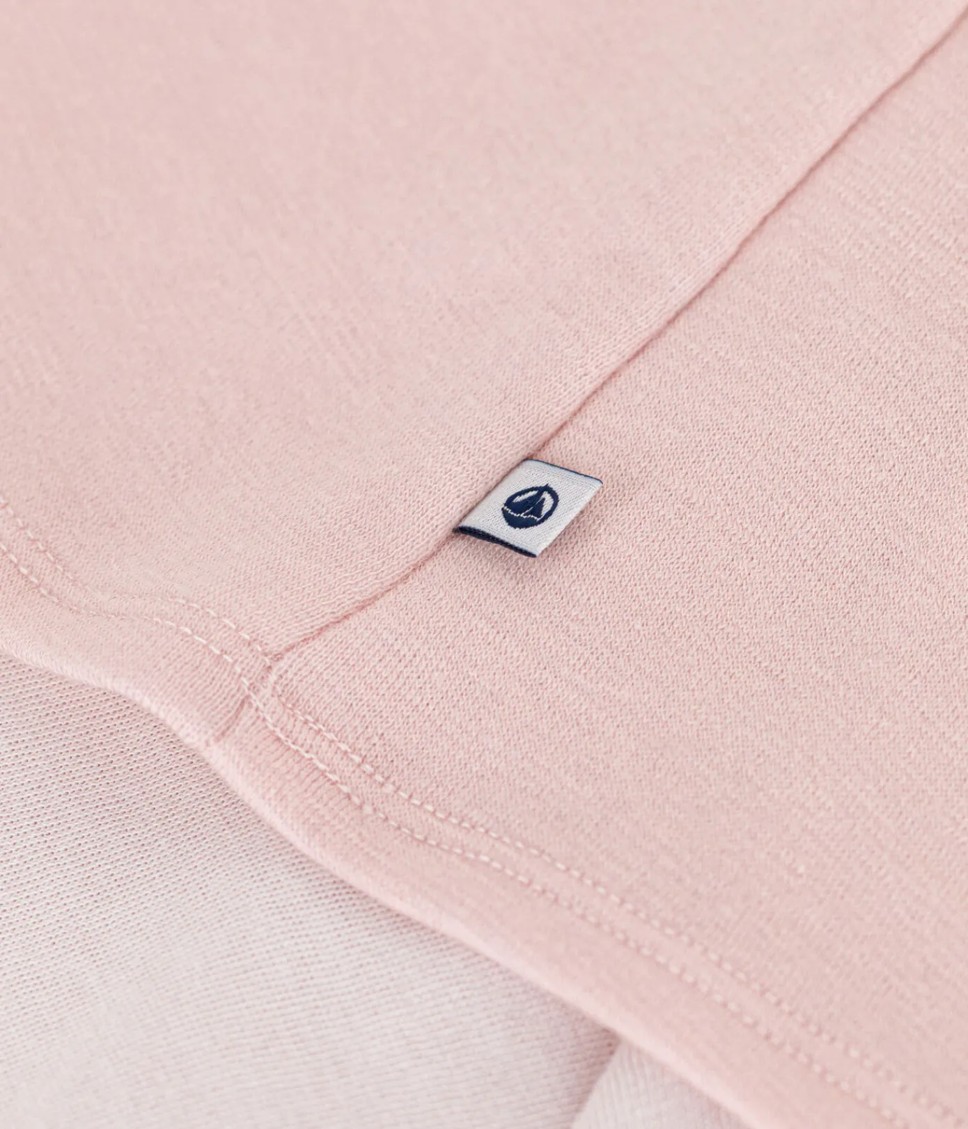 Petit Bateau Alle Langarmshirts|T-Shirts, Tanktops*Langärmeliges Damen-T-Shirt aus Wolle und Baumwolle rosa SALINE