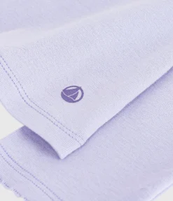 Petit Bateau Alle Langarmshirts|T-Shirts, Tanktops*Langärmeliges Damen-T-Shirt L’Iconique aus Baumwolle mit Picotkante violett PARME