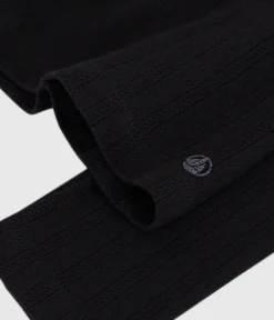 Petit Bateau Alle Langarmshirts|T-Shirts, Tanktops*Langärmeliges Damen-T-Shirt L’Iconique aus Baumwolle mit Lochstickerei schwarz BLACK
