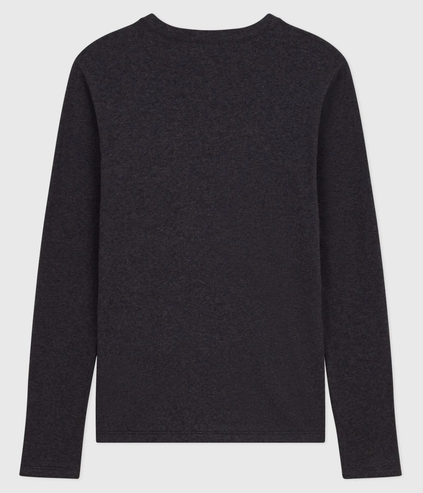 Petit Bateau Das Ikonische (Slim)|T-Shirts, Tanktops*Langärmeliges Damen-T-Shirt L’Iconique aus Baumwolle grau CITY CHINE