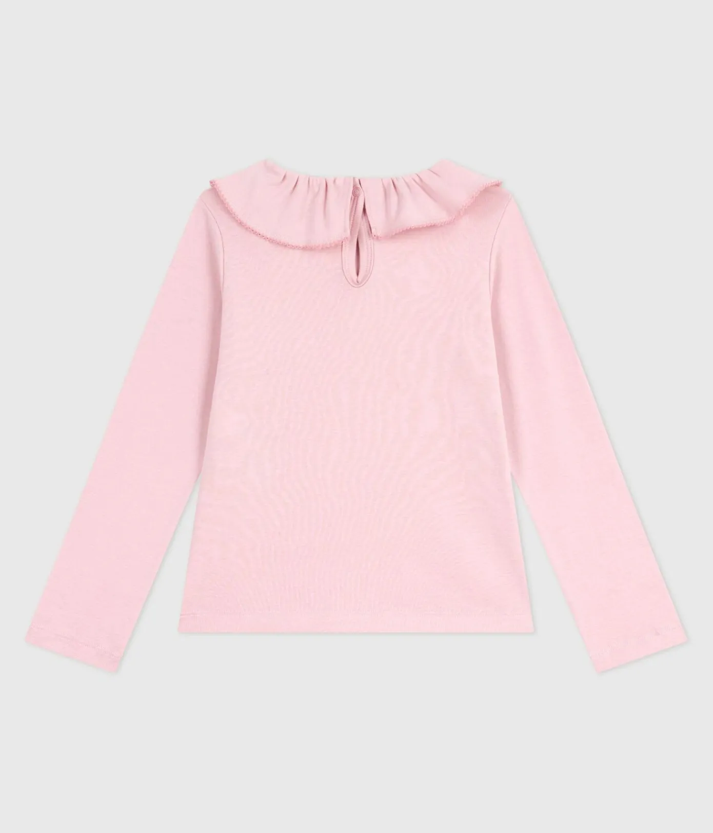 Petit Bateau T-Shirts, Tops, Oberteile*Langärmeliges Kinder-T-Shirt aus einfarbiger Baumwolle rosa JOLI