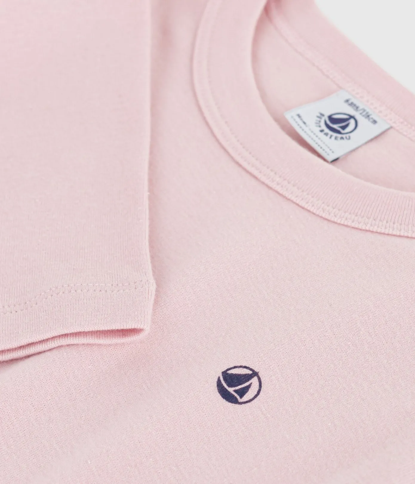 Petit Bateau T-Shirts, Tops, Oberteile*Langärmeliges Kinder-T-Shirt aus einfarbiger Baumwolle rosa JOLI