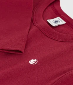Petit Bateau T-Shirts, Poloshirts, Hemden|T-Shirts, Tops, Oberteile*Langärmeliges Kinder-T-Shirt aus einfarbiger Baumwolle AMARANTE