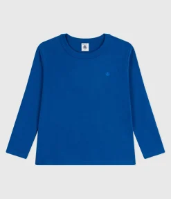 Petit Bateau T-Shirts, Poloshirts, Hemden*Langärmeliges Kinder-T-Shirt aus einfarbiger Baumwolle OLYMPIC