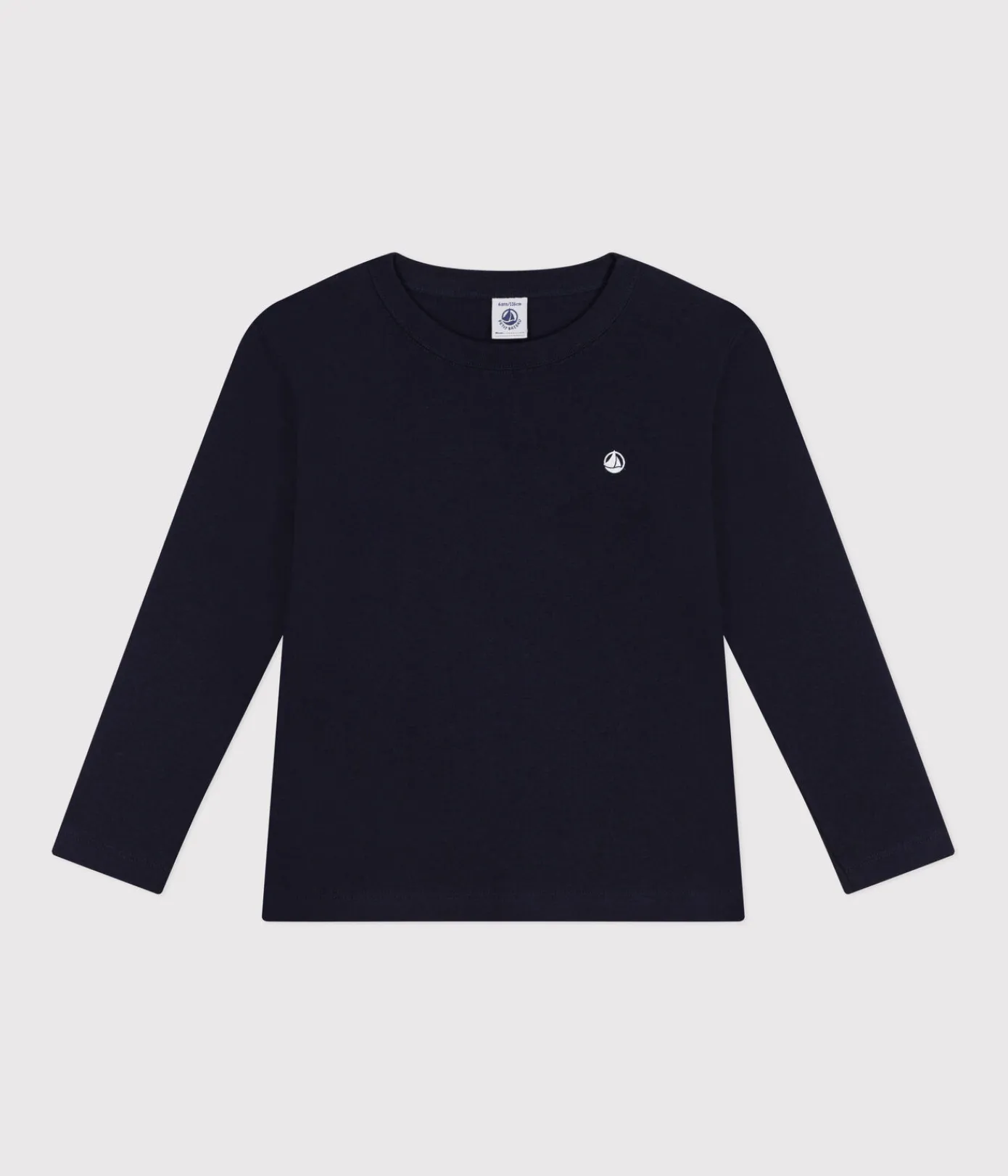 Petit Bateau T-Shirts, Poloshirts, Hemden|T-Shirts, Tops, Oberteile*Langärmeliges Kinder-T-Shirt aus Rippstrick für Mädchen und Jungen blau SMOKING