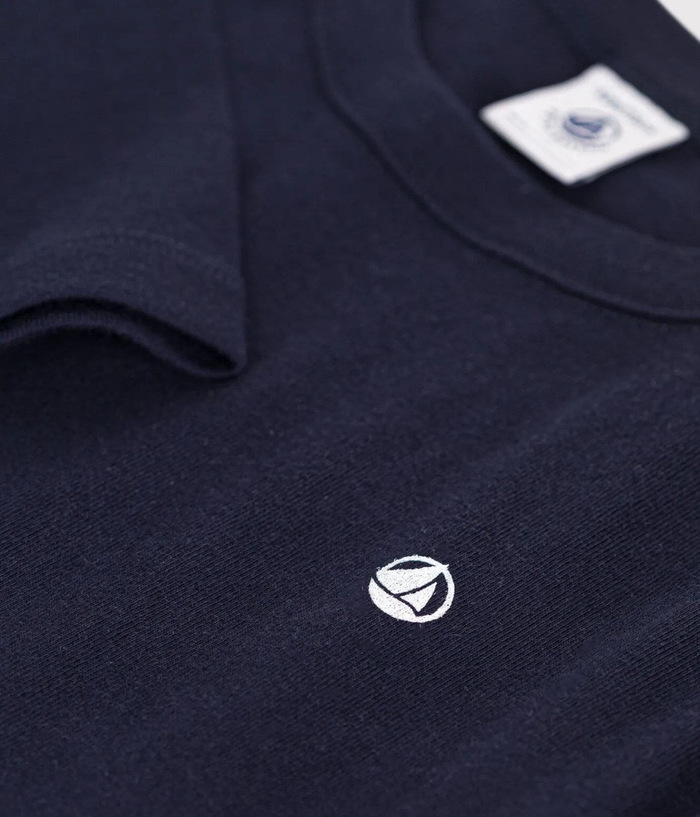 Petit Bateau T-Shirts, Poloshirts, Hemden|T-Shirts, Tops, Oberteile*Langärmeliges Kinder-T-Shirt aus Rippstrick für Mädchen und Jungen blau SMOKING