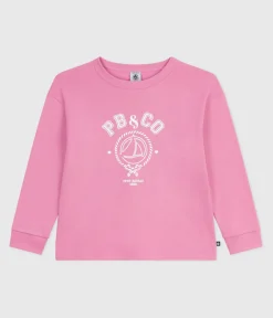Petit Bateau T-Shirts, Tops, Oberteile*Langärmeliges Kinder-T-Shirt aus bedruckter Baumwolle BOUDOIR