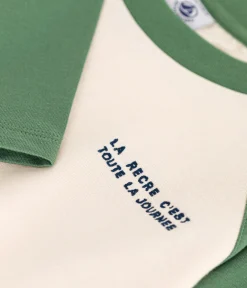 Petit Bateau T-Shirts, Poloshirts, Hemden*Langärmeliges Kinder-T-Shirt aus feinem Jersey für Jungen AVALANCHE/ PALMERAIE