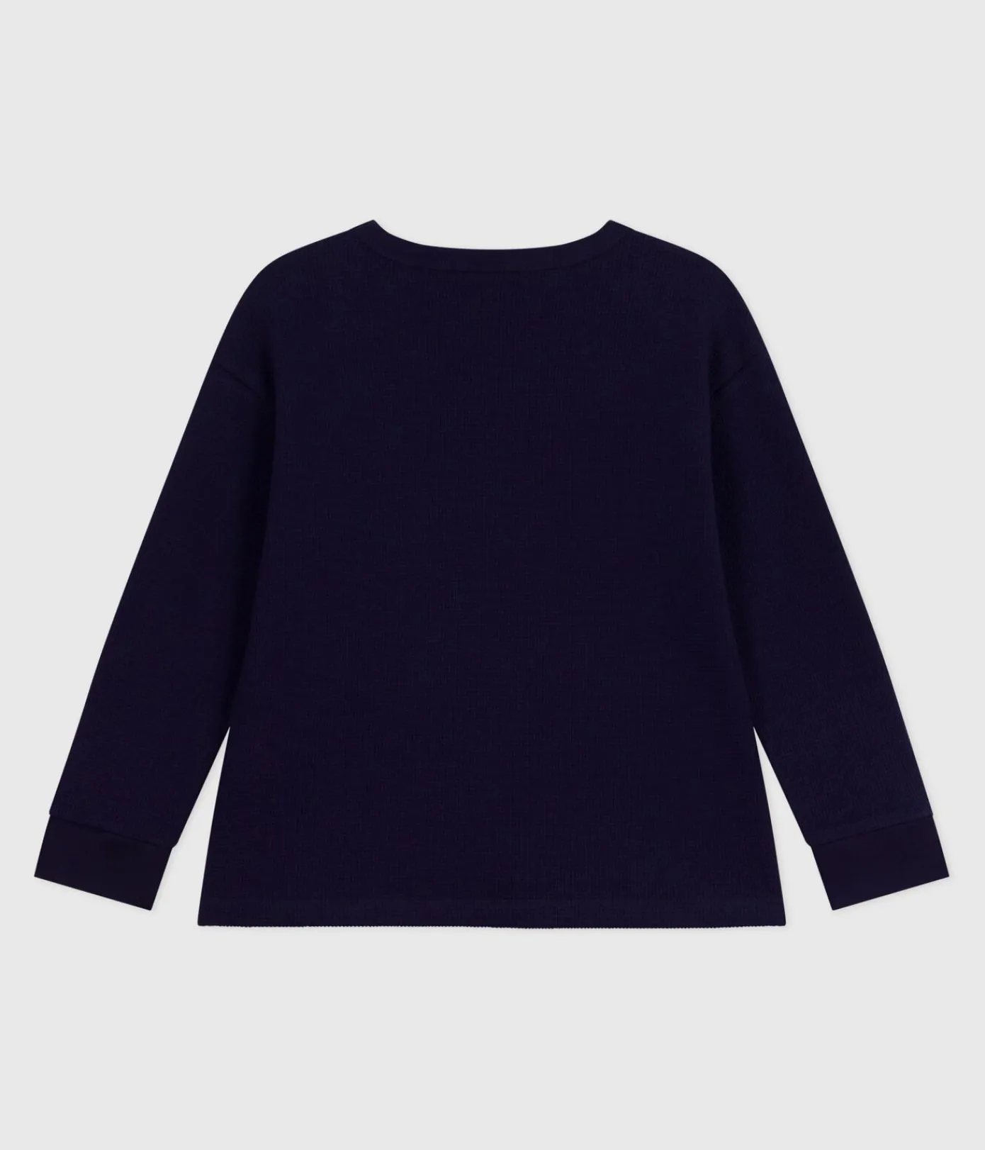 Petit Bateau T-Shirts, Poloshirts, Hemden*Langärmeliges Kinder-T-Shirt aus einfarbiger Baumwolle SOIR