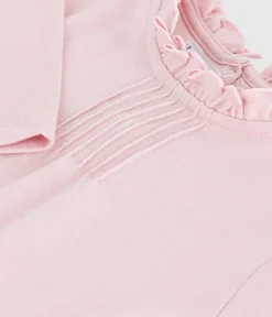 Petit Bateau T-Shirts, Tops, Oberteile*Langärmeliges Kinder-T-Shirt aus einfarbiger Baumwolle rosa JOLI