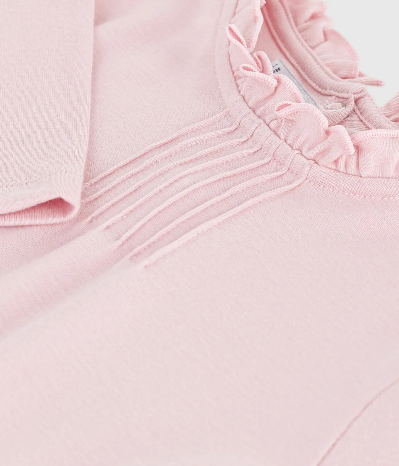 Petit Bateau T-Shirts, Tops, Oberteile*Langärmeliges Kinder-T-Shirt aus einfarbiger Baumwolle rosa JOLI