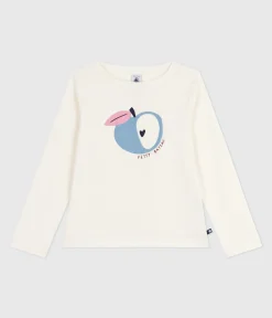 Petit Bateau T-Shirts, Tops, Oberteile*Langärmeliges Kinder-T-Shirt aus bedruckter Baumwolle MILK/ MULTICO