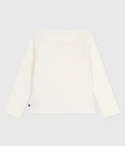 Petit Bateau T-Shirts, Tops, Oberteile*Langärmeliges Kinder-T-Shirt aus bedruckter Baumwolle naturfarben MILK