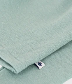 Petit Bateau Unterhemden, Tanktops|T-Shirts, Poloshirts, Hemden*Langärmeliges T-Shirt aus Wolle und Baumwolle grün PAUL