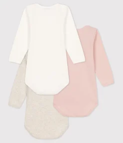 Petit Bateau Bodys*Langärmlige Baby-Bodys aus Baumwolle im 3er-Set variante 1