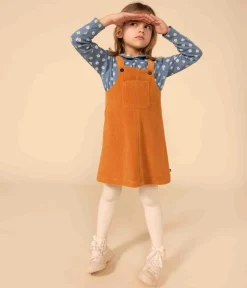 Petit Bateau Kleider, Röcke*Latzkleid aus Cord für Mädchen braun ECUREUIL