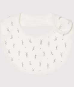 Petit Bateau Lätzchen​|Accessoires, Sonnenhüte, Caps*Lätzchen mit Hasen weiss LAIT/weiss MULTICO