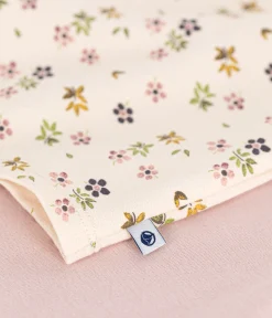 Petit Bateau Schlafanzüge, Nachthemden*Nachthemd aus aufgerautem Jersey mit Blumenmuster für Kinder rosa SALINE/weiss MULTICO
