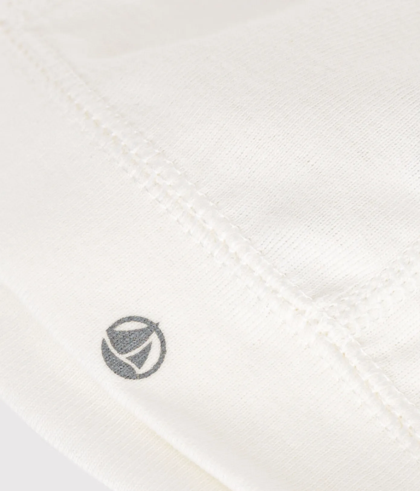 Petit Bateau Accessoires, Sonnenhüte, Caps|Newborn*Neugeborenen-Mützchen aus Rippstrick weiss MARSHMALLOW