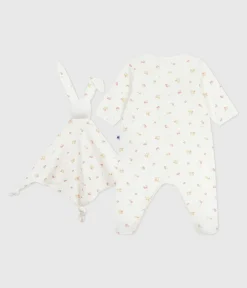 Petit Bateau Newborn*Newborn-Geschenkset aus Baumwolle mit Blumenmotiv variante 1