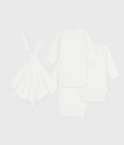 Petit Bateau Newborn*Newborn-Geschenkset aus bestickter Baumwolle variante 1