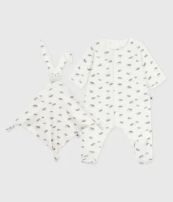 Petit Bateau Newborn*Newborn-Geschenkset aus bedruckter Baumwolle variante 1
