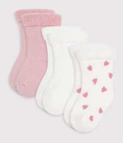 Petit Bateau Socken, Schühchen|Newborn*Newborn-Sockenset aus einfarbiger Baumwolle variante 1
