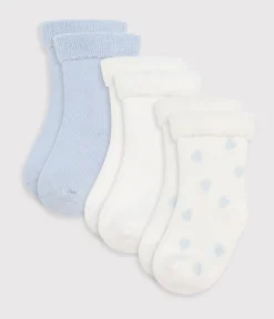 Petit Bateau Socken, Schühchen|Newborn*Newborn-Sockenset aus einfarbiger Baumwolle variante 1