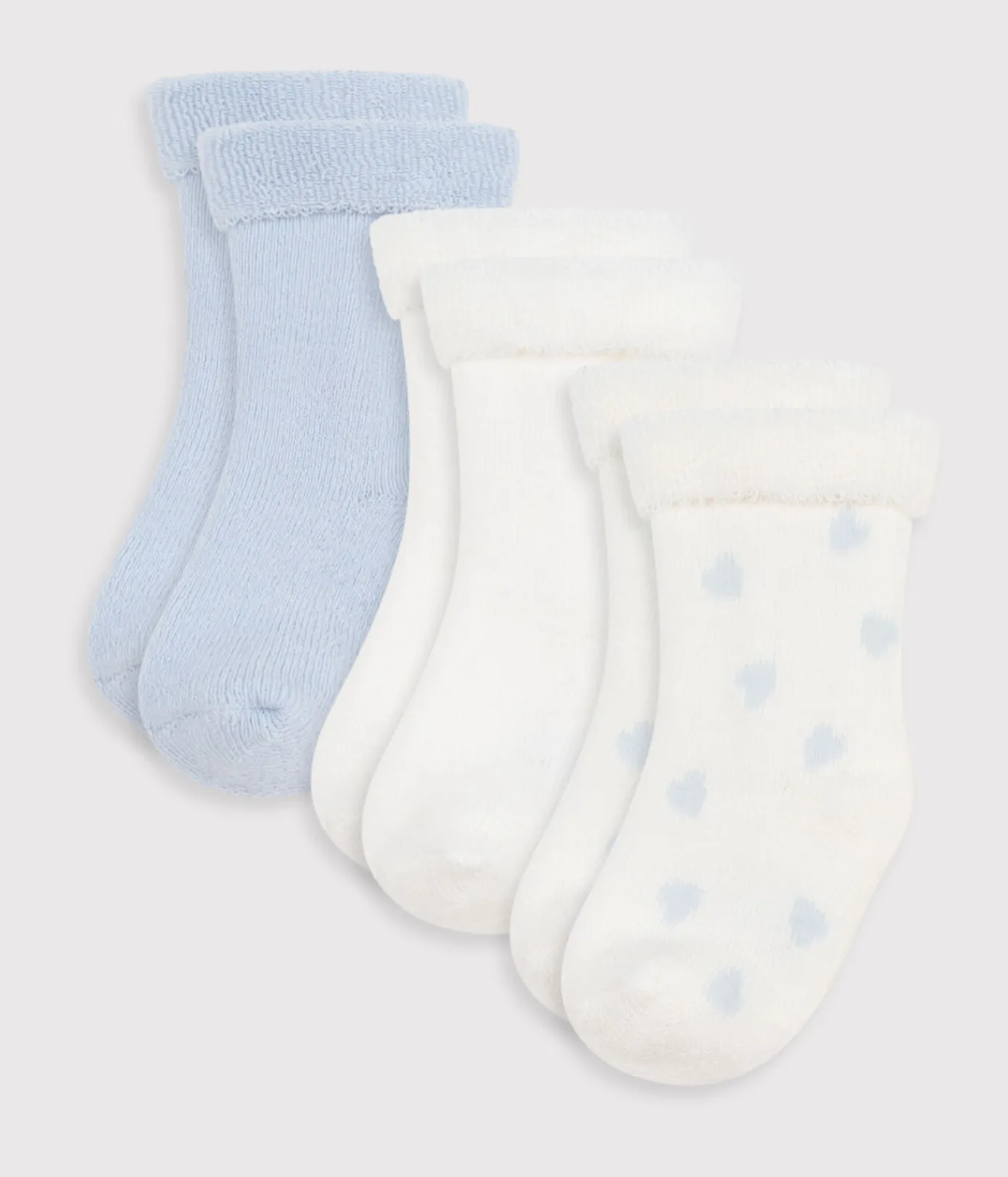 Petit Bateau Socken, Schühchen|Newborn*Newborn-Sockenset aus einfarbiger Baumwolle variante 1