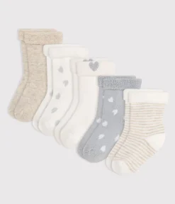 Petit Bateau Socken, Schühchen|Newborn*Newborn-Sockenset aus einfarbiger Baumwolle variante 1