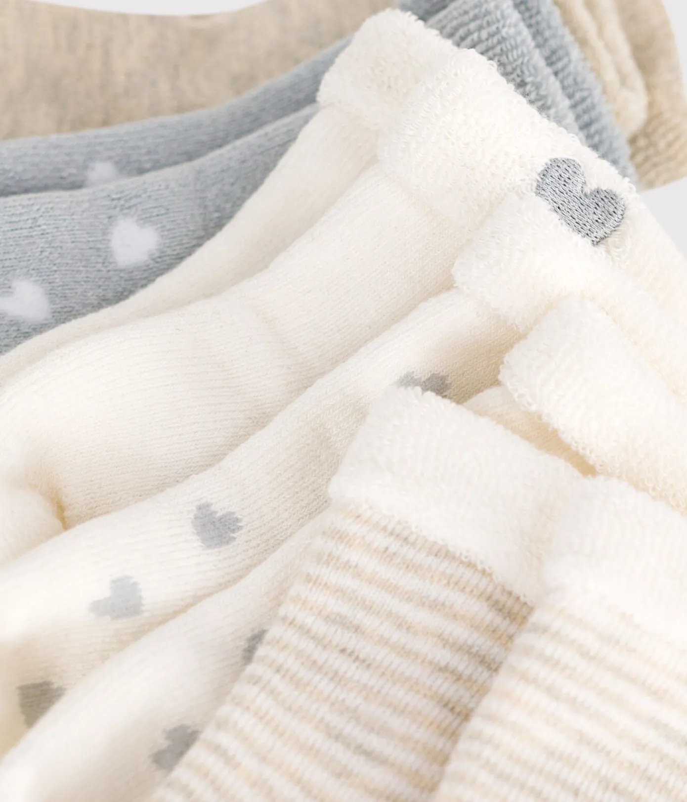 Petit Bateau Socken, Schühchen|Newborn*Newborn-Sockenset aus einfarbiger Baumwolle variante 1