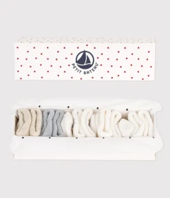 Petit Bateau Socken, Schühchen|Newborn*Newborn-Sockenset aus einfarbiger Baumwolle variante 1
