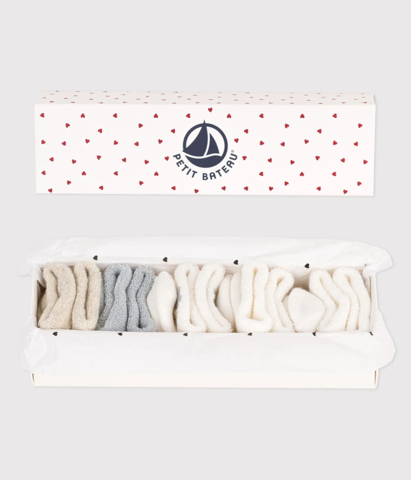 Petit Bateau Socken, Schühchen|Newborn*Newborn-Sockenset aus einfarbiger Baumwolle variante 1