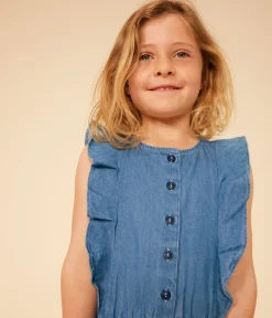 Petit Bateau Shorts, Hosen, Leggings*Overall Kinder/Mädchen blau DENIM CLAIR