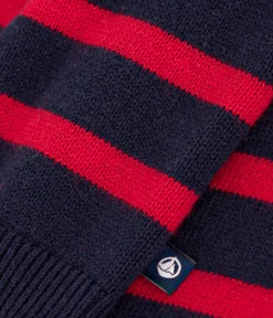 Petit Bateau Pullover, Cardigans*Pullover aus Wolle und Baumwollmischung mit Matrosenmuster SMOKING/ ROT