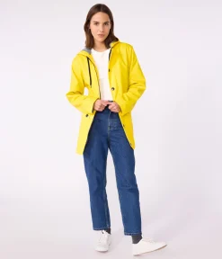 Petit Bateau Herren|Jacken, Mäntel*Regenjacke aus recyceltem Material und Bio-Baumwolle gelb JAUNE