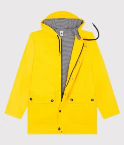 Petit Bateau Herren|Jacken, Mäntel*Regenjacke aus recyceltem Material und Bio-Baumwolle gelb JAUNE