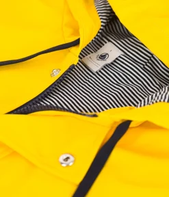 Petit Bateau Herren|Jacken, Mäntel*Regenjacke aus recyceltem Material und Bio-Baumwolle gelb JAUNE