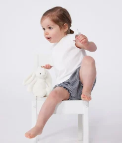 Petit Bateau T-Shirts, Oberteile*Ärmellose Baby-Bluse aus Baumwolle weiss MARSHMALLOW