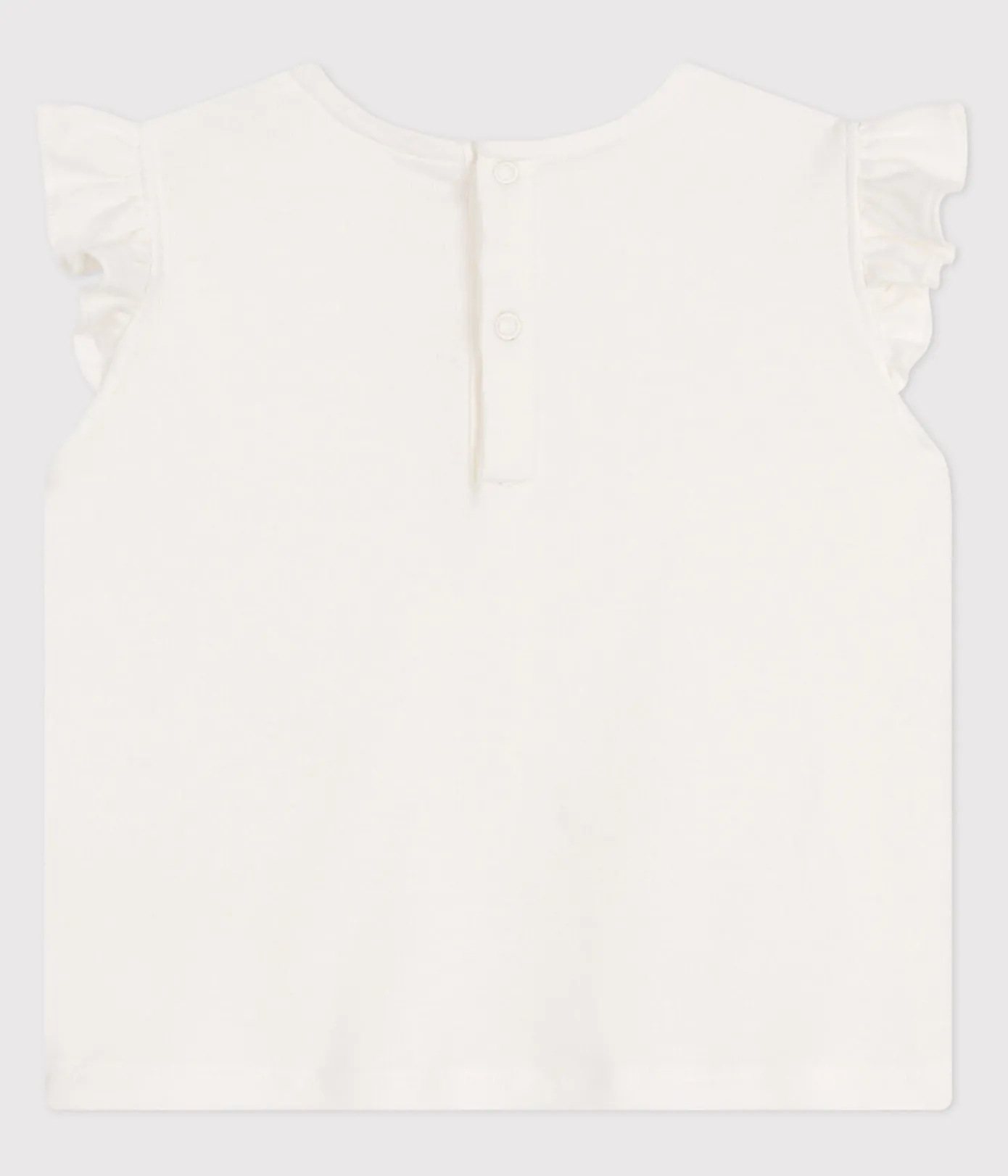 Petit Bateau T-Shirts, Oberteile*Ärmellose Baby-Bluse aus Baumwolle weiss MARSHMALLOW
