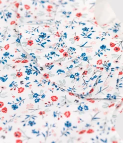 Petit Bateau T-Shirts, Oberteile*Ärmellose Baby-Bluse aus Baumwolle mit Blumenmuster weiss MARSHMALLOW/weiss MULTICO